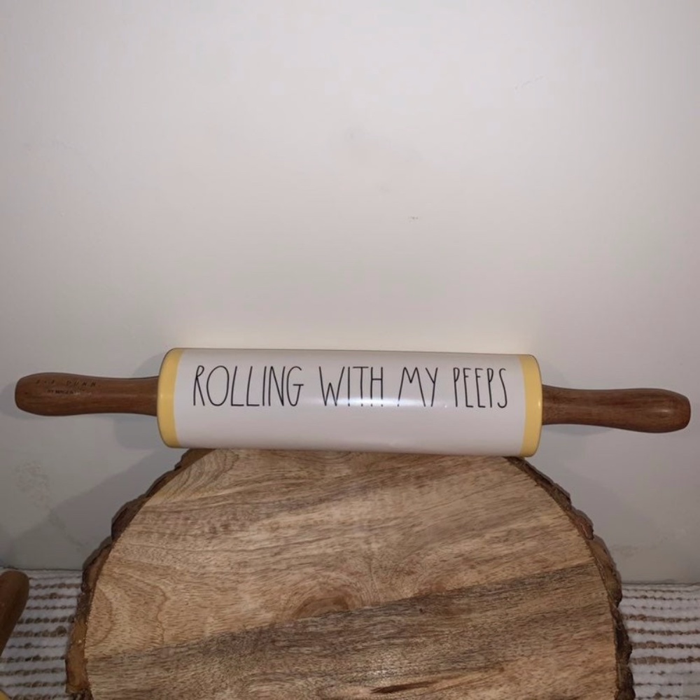 Rae Dunn Rolling With My Peeps Rolling Pin